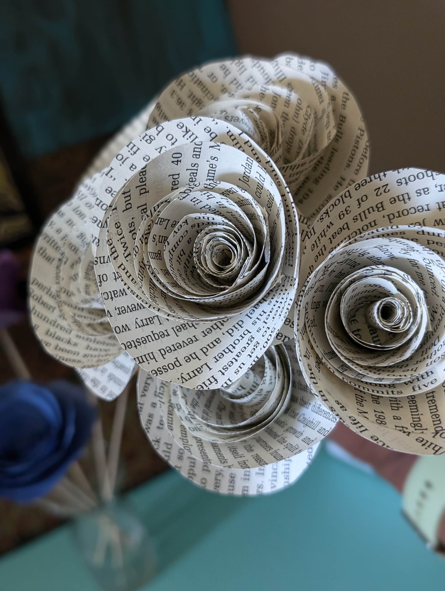 Book Pages Flowers Bouquet|Repurposed Book Pages|Centerpiece|Wedding Bouquet| Bridal Bouquet