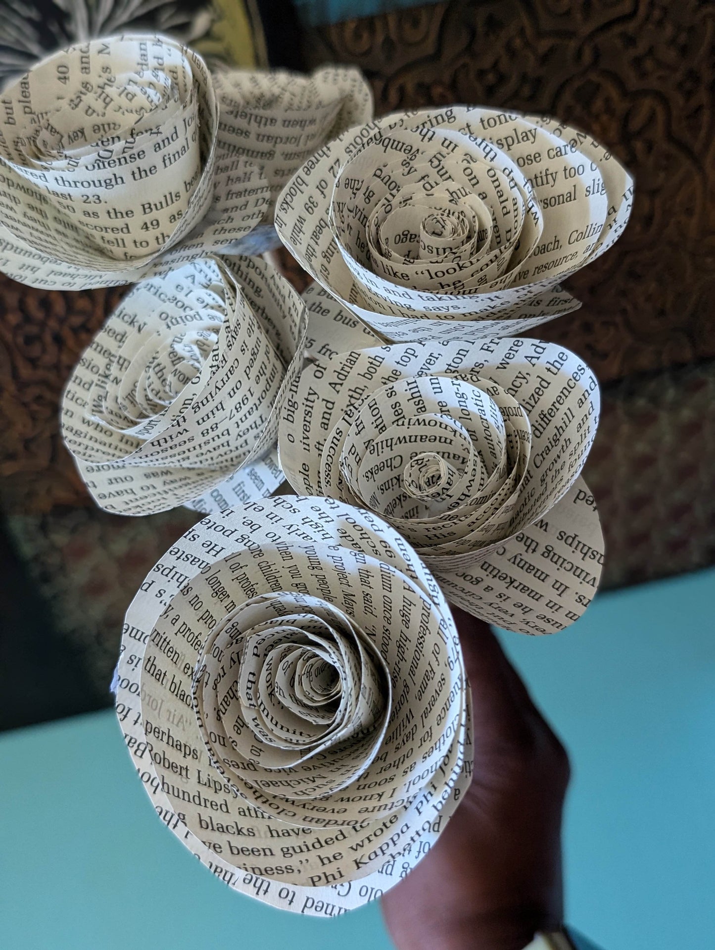 Book Pages Flowers Bouquet|Repurposed Book Pages|Centerpiece|Wedding Bouquet| Bridal Bouquet